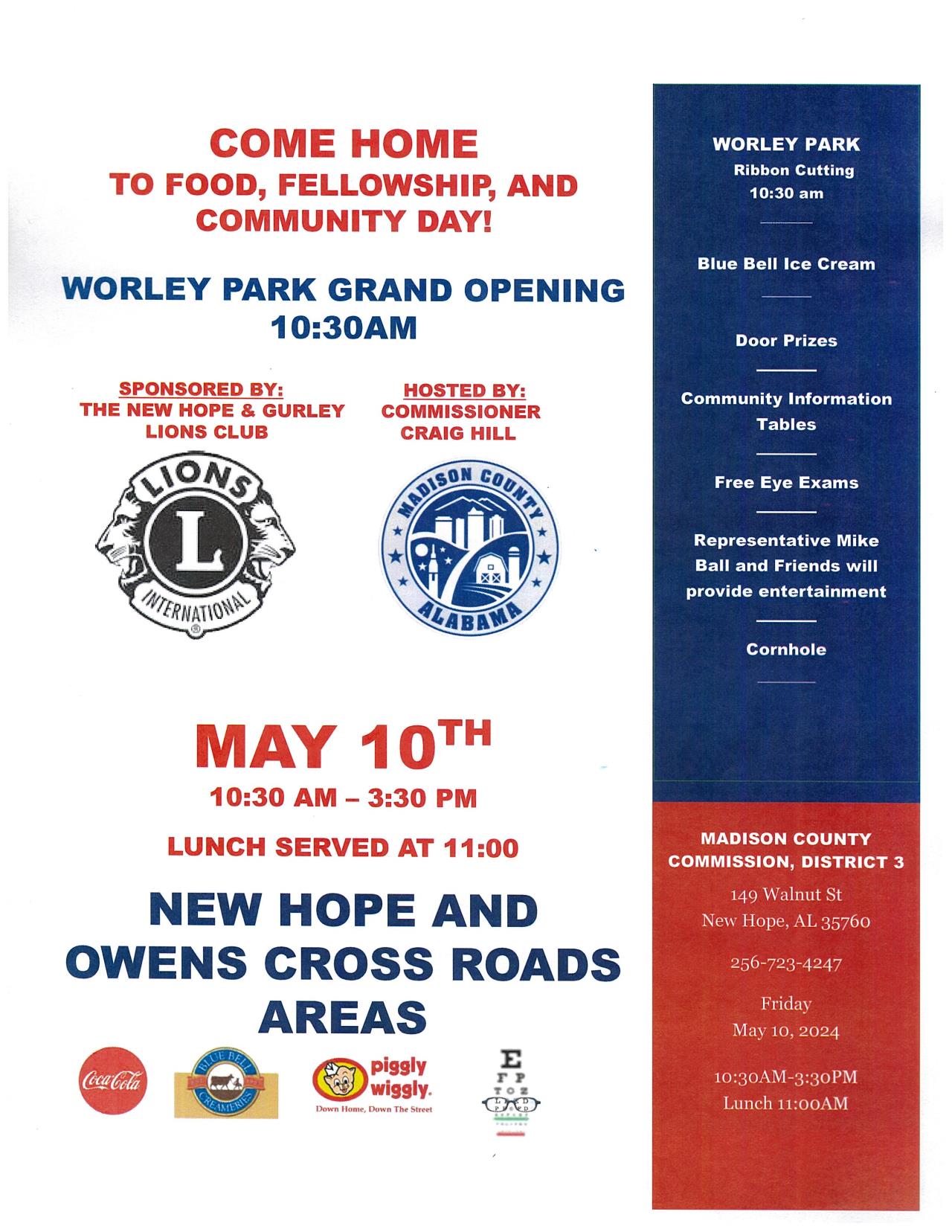 2024 Food  Fellowship Flyer New Hope